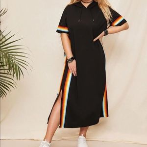 NWT Long Sweater Dress, rainbow sides
